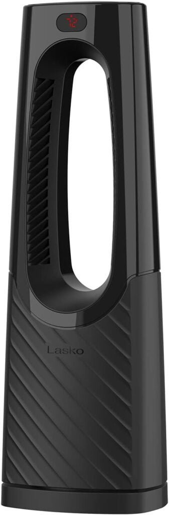 Lasko Oscillating Bladeless Ceramic Tower Space Heater for Home with Enhanced Safety, Adjustable Thermostat, Timer and Remote Control, 38.05 x 9.19 x 7.0, Black, 1500W, CW210 Lasko Oscillating Bladeless Ceramic Tower Space Heater for Home with Enhanced Safety, Adjustable Thermostat, Timer and Remote Control, 38.05 x 9.19 x 7.0, Black, 1500W, CW210
