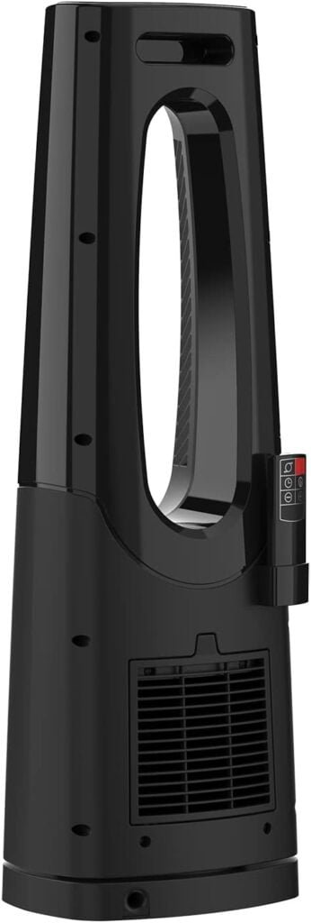 Lasko Oscillating Bladeless Ceramic Tower Space Heater for Home with Enhanced Safety, Adjustable Thermostat, Timer and Remote Control, 38.05 x 9.19 x 7.0, Black, 1500W, CW210 Lasko Oscillating Bladeless Ceramic Tower Space Heater for Home with Enhanced Safety, Adjustable Thermostat, Timer and Remote Control, 38.05 x 9.19 x 7.0, Black, 1500W, CW210