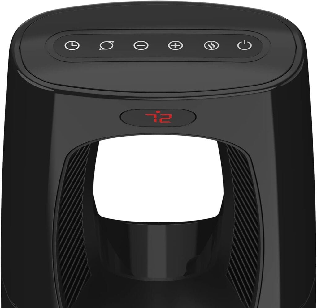 Lasko Oscillating Bladeless Ceramic Tower Space Heater for Home with Enhanced Safety, Adjustable Thermostat, Timer and Remote Control, 38.05 x 9.19 x 7.0, Black, 1500W, CW210 Lasko Oscillating Bladeless Ceramic Tower Space Heater for Home with Enhanced Safety, Adjustable Thermostat, Timer and Remote Control, 38.05 x 9.19 x 7.0, Black, 1500W, CW210