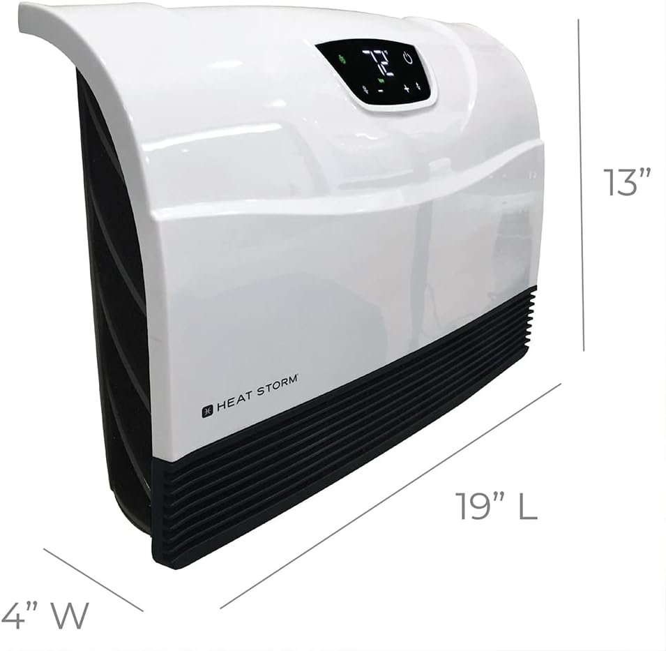 NEW Touch Screen - 1500 Watt ~ Infrared Space Heater ~ Wall Mounted ~ Wifi Enabled Grey with WIFI NEW Touch Screen - 1500 Watt ~ Infrared Space Heater ~ Wall Mounted ~ Wifi Enabled Grey with WIFI