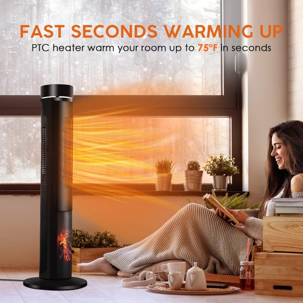Oil Heater and Tower Space Heater Kit, 700W Oil-Filled Radiator Heater and 1500W 36 Electric Space Heater for Large Rooms, Overheat and Tip-over Protection, Durable Space Heater for Indoor Use Oil Heater and Tower Space Heater Kit, 700W Oil-Filled Radiator Heater and 1500W 36 Electric Space Heater for Large Rooms, Overheat and Tip-over Protection, Durable Space Heater for Indoor Use