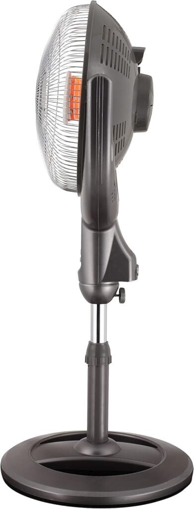 Optimus 14 Oscil Pedestal Digital Dish Remote Heater, Black Optimus 14 Oscil Pedestal Digital Dish Remote Heater, Black