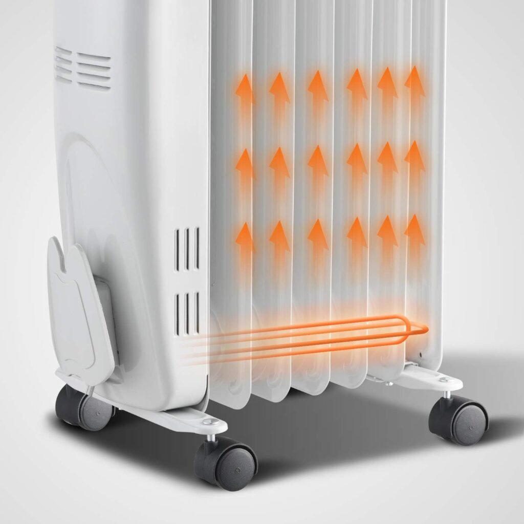 PELONIS PHO15A2AGW, Basic Electric Oil Filled Radiator, 1500W White  Oil Filled Radiator Heater Luxurious Champagne Portable Space Heater with Programmable Thermostat, 10H Timer, Remote Control PELONIS PHO15A2AGW, Basic Electric Oil Filled Radiator, 1500W White  Oil Filled Radiator Heater Luxurious Champagne Portable Space Heater with Programmable Thermostat, 10H Timer, Remote Control