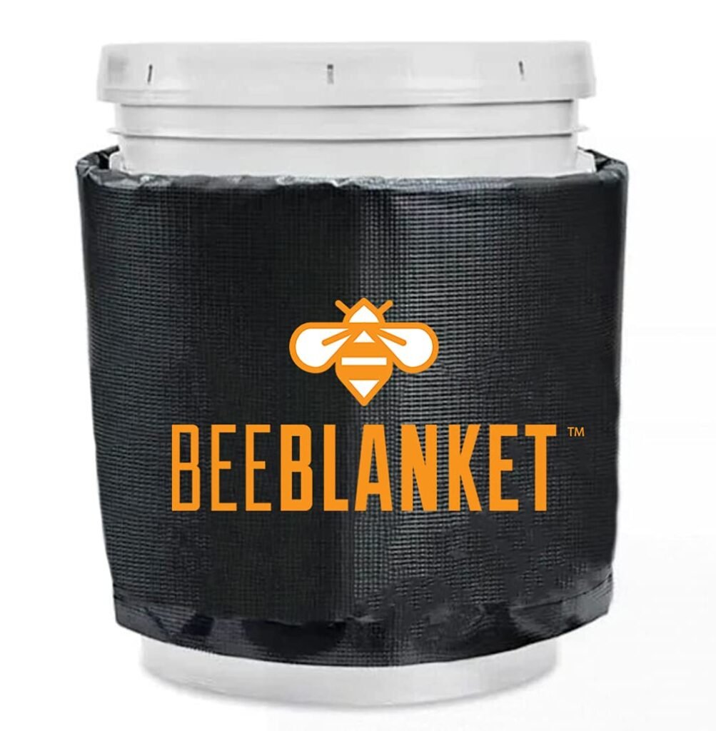 Powerblanket BB05GV Bee Blanket Honey Heater, 5 gal Pail Heater with Cutout for Gate Valve, Charcoal Gray Powerblanket BB05GV Bee Blanket Honey Heater, 5 gal Pail Heater with Cutout for Gate Valve, Charcoal Gray