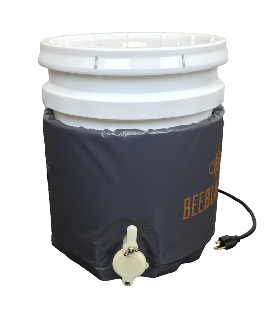 Powerblanket BB05GV Bee Blanket Honey Heater, 5 gal Pail Heater with Cutout for Gate Valve, Charcoal Gray Powerblanket BB05GV Bee Blanket Honey Heater, 5 gal Pail Heater with Cutout for Gate Valve, Charcoal Gray