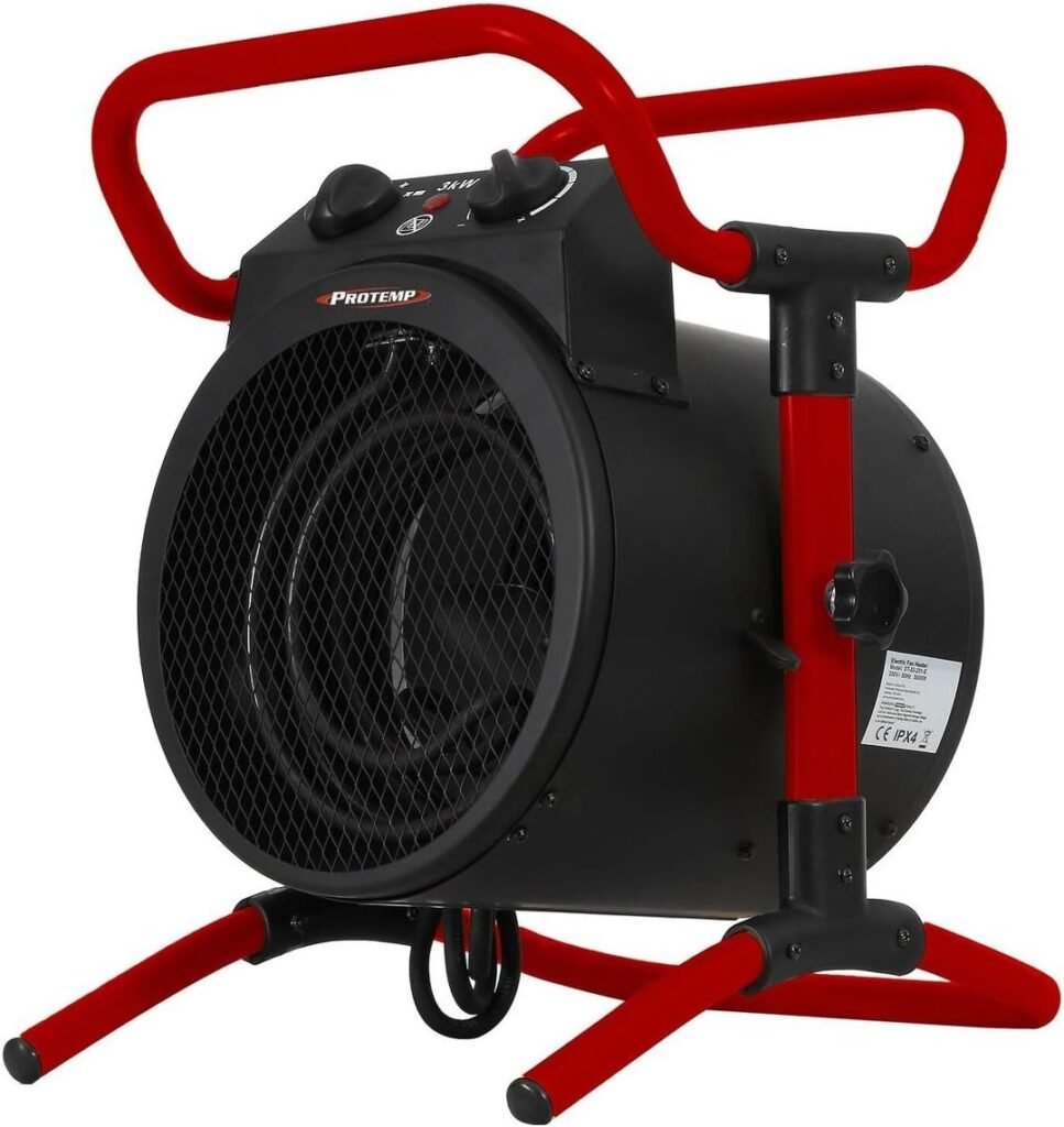 Pro-Temp PT-53-240 Electric Space Heater, 10, Multicolor Pro-Temp PT-53-240 Electric Space Heater, 10, Multicolor