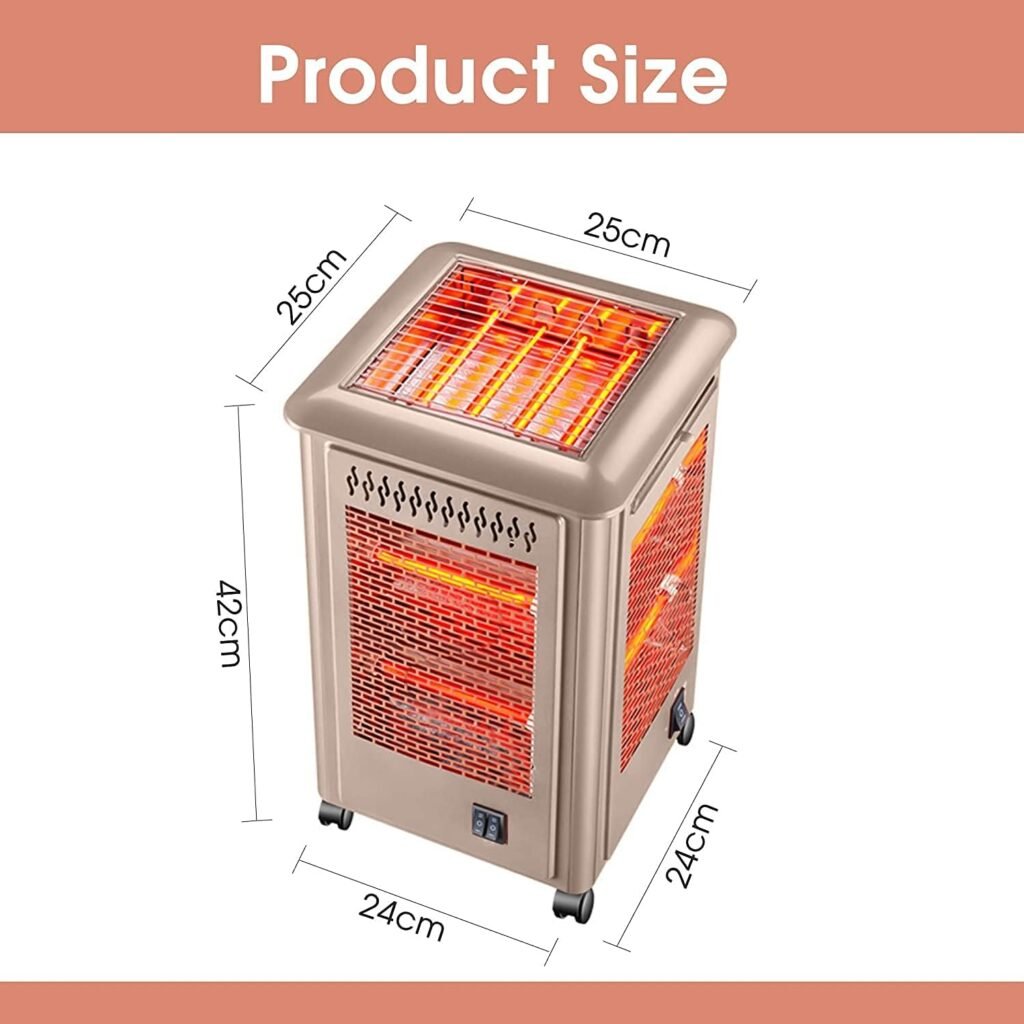 RILOOP 2000W Compact Electric Freestanding Heater with Baking Tray on the Top,Patio Heaters,Can Barbecue and Heated,Garden Stoves RILOOP 2000W Compact Electric Freestanding Heater with Baking Tray on the Top,Patio Heaters,Can Barbecue and Heated,Garden Stoves