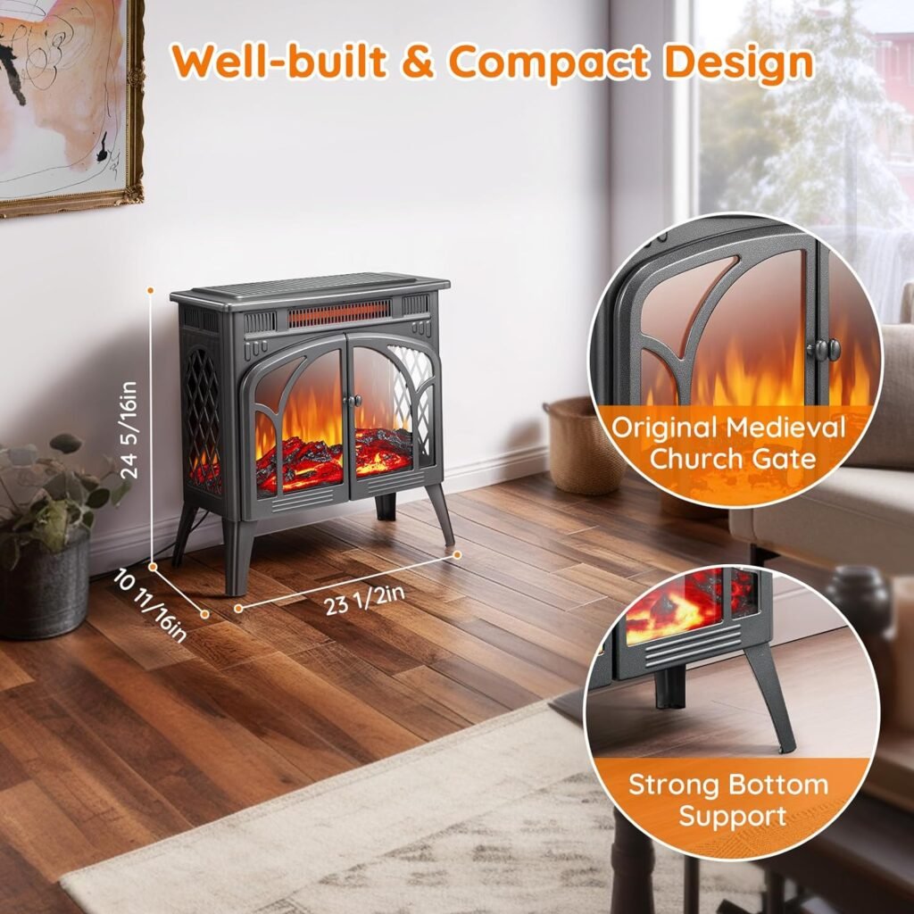 Rintuf Electric Fireplace Heater Review - tankless.best