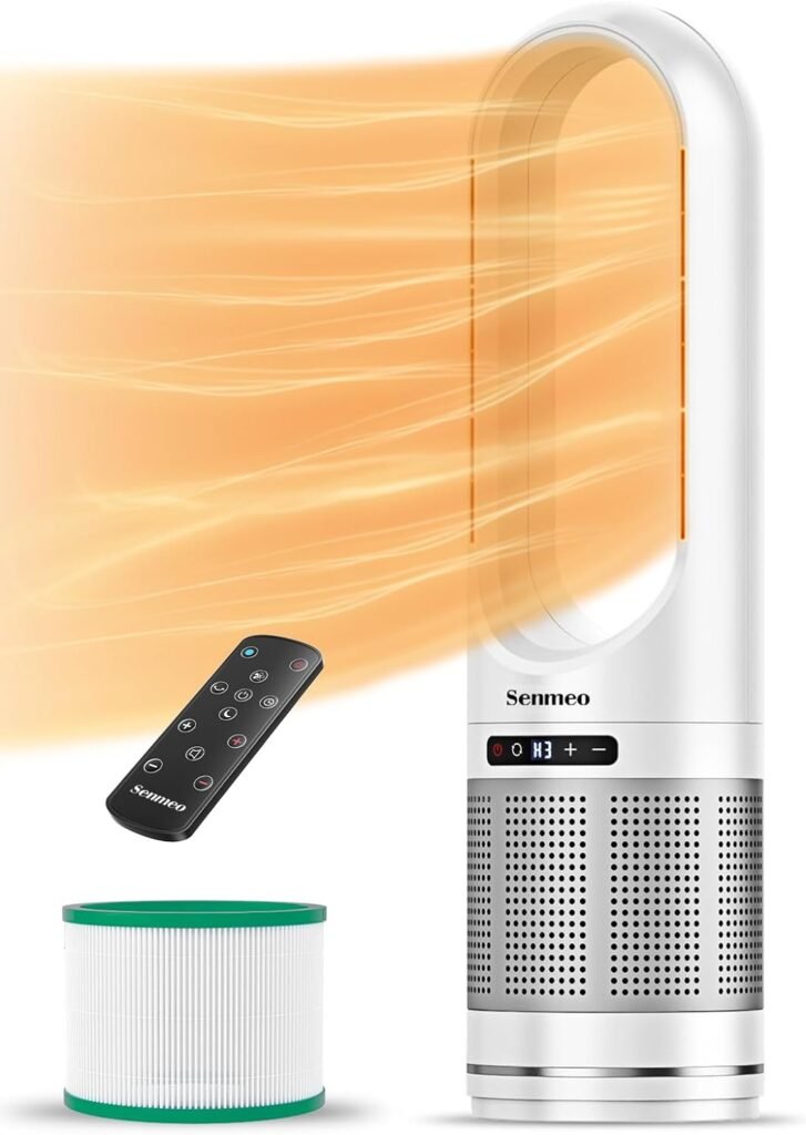 Senmeo Space Heater, 1200W Electric Heater with Air Purification, 13 Modes, 90° Oscillating Room Heater, Thermostat, Overheat  Tip-Over Protection, 8H Timer, Remote Control, heaters for Indoor Use Senmeo Space Heater, 1200W Electric Heater with Air Purification, 13 Modes, 90° Oscillating Room Heater, Thermostat, Overheat  Tip-Over Protection, 8H Timer, Remote Control, heaters for Indoor Use