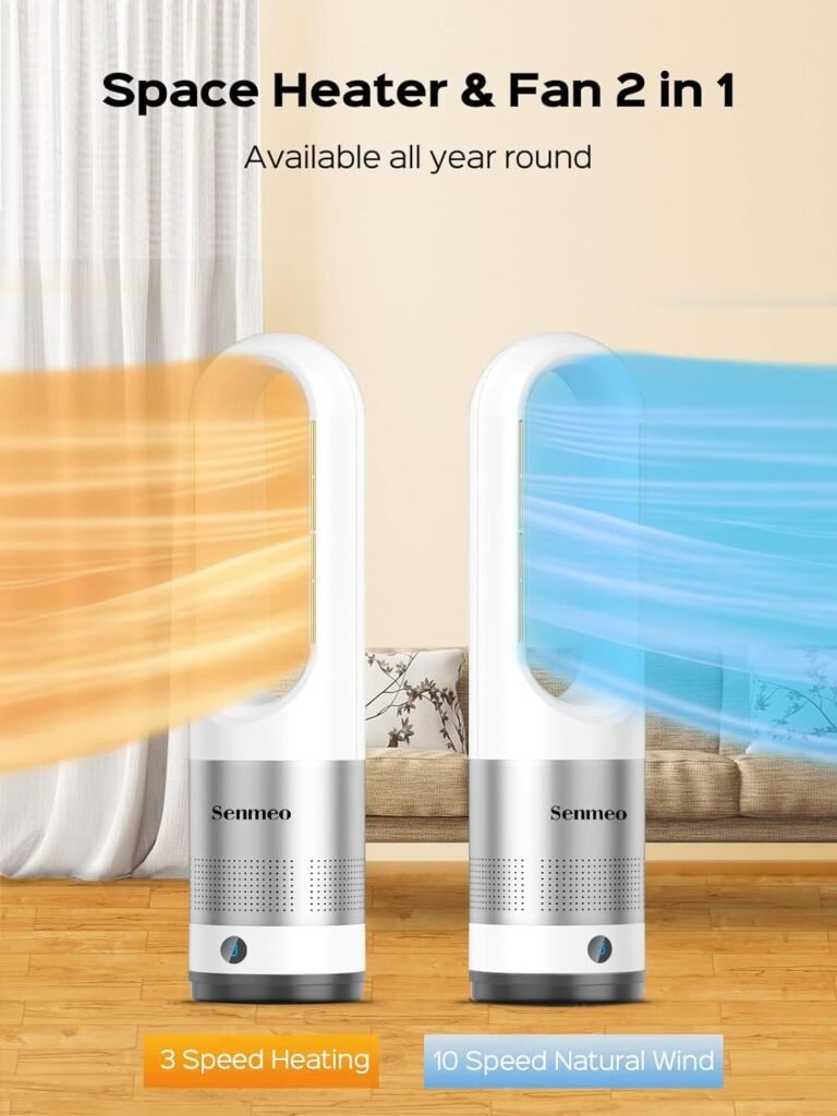 Senmeo Space Heater, 1200W Electric Heater with Air Purification, 13 Modes, 90° Oscillating Room Heater, Thermostat, Overheat  Tip-Over Protection, 8H Timer, Remote Control, heaters for Indoor Use Senmeo Space Heater, 1200W Electric Heater with Air Purification, 13 Modes, 90° Oscillating Room Heater, Thermostat, Overheat  Tip-Over Protection, 8H Timer, Remote Control, heaters for Indoor Use