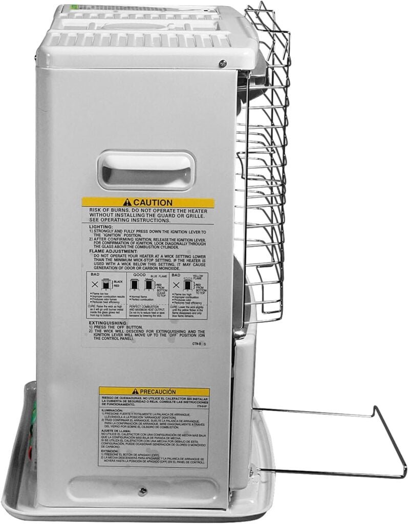 Senoku HeatMate Economic Portable Radiant Kerosene 10,000 BTU Space Heater with Automatic Safety Shut Off for 380 Square Feet of Indoor/Outdoor Spaces