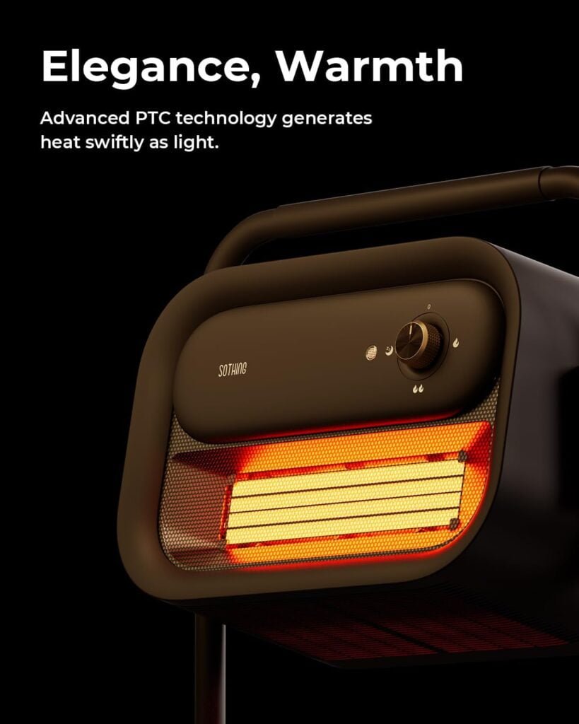 Sothing Portable Electric Space Heater - Sideboard Space Floor Heater 1500W PTC, Adjustable Height  Angle Bedroom Heater with Sleep Mode, Bathroom Heater, Heater for Office, Large Space Heater Sothing Portable Electric Space Heater - Sideboard Space Floor Heater 1500W PTC, Adjustable Height  Angle Bedroom Heater with Sleep Mode, Bathroom Heater, Heater for Office, Large Space Heater