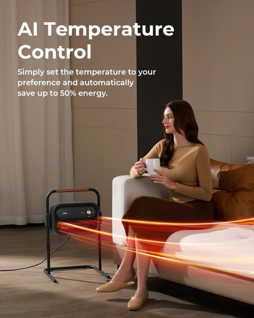 Sothing Portable Electric Space Heater - Sideboard Space Floor Heater 1500W PTC, Adjustable Height  Angle Bedroom Heater with Sleep Mode, Bathroom Heater, Heater for Office, Large Space Heater Sothing Portable Electric Space Heater - Sideboard Space Floor Heater 1500W PTC, Adjustable Height  Angle Bedroom Heater with Sleep Mode, Bathroom Heater, Heater for Office, Large Space Heater