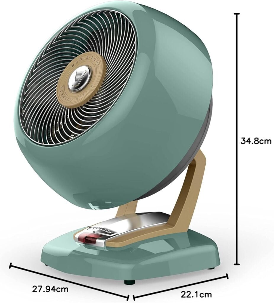 Vornado VHEAT Vintage Metal Heater, Vintage White, Whole Room